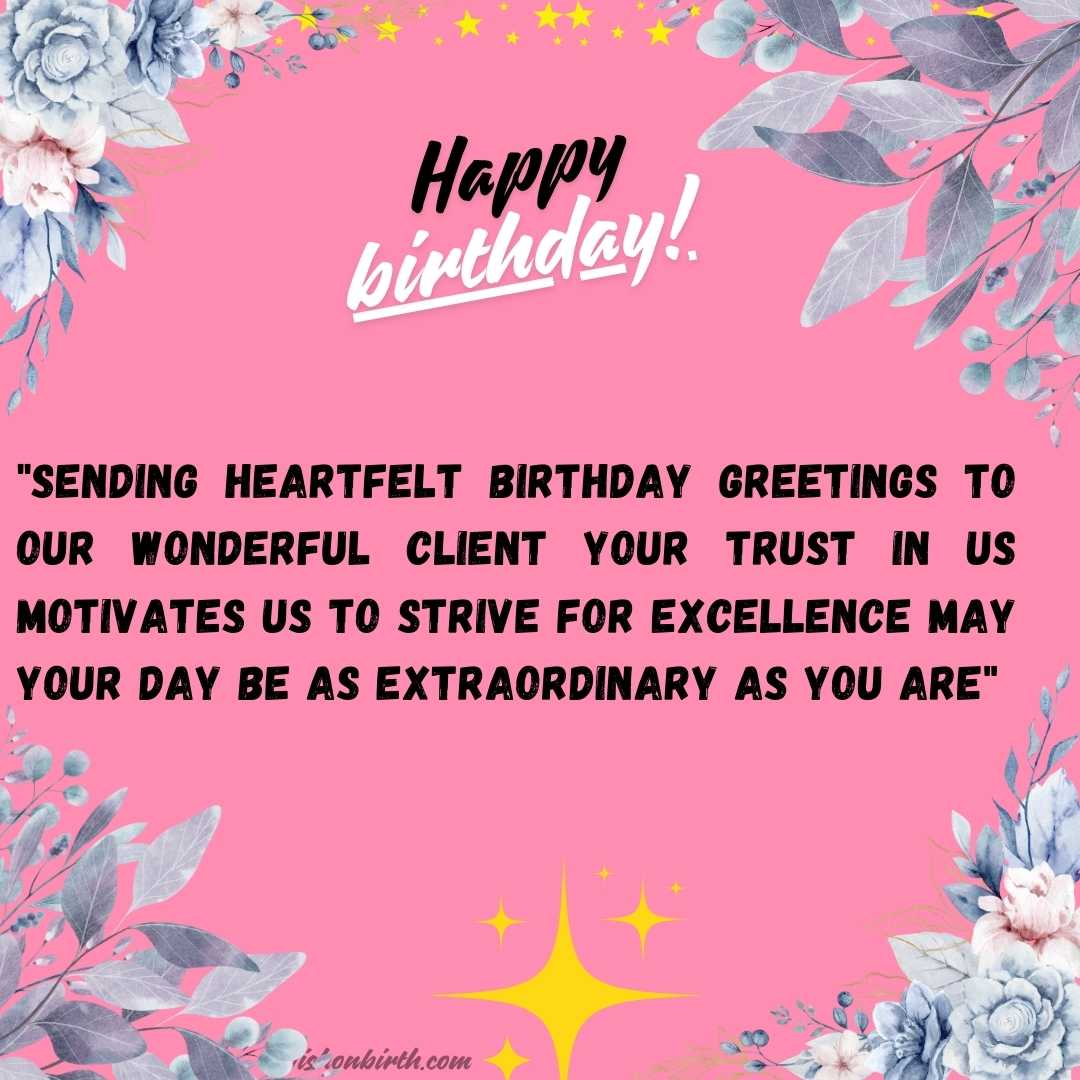211+ Best Happy Birthday Wishes For Clients, With Images ,Quotes ...
