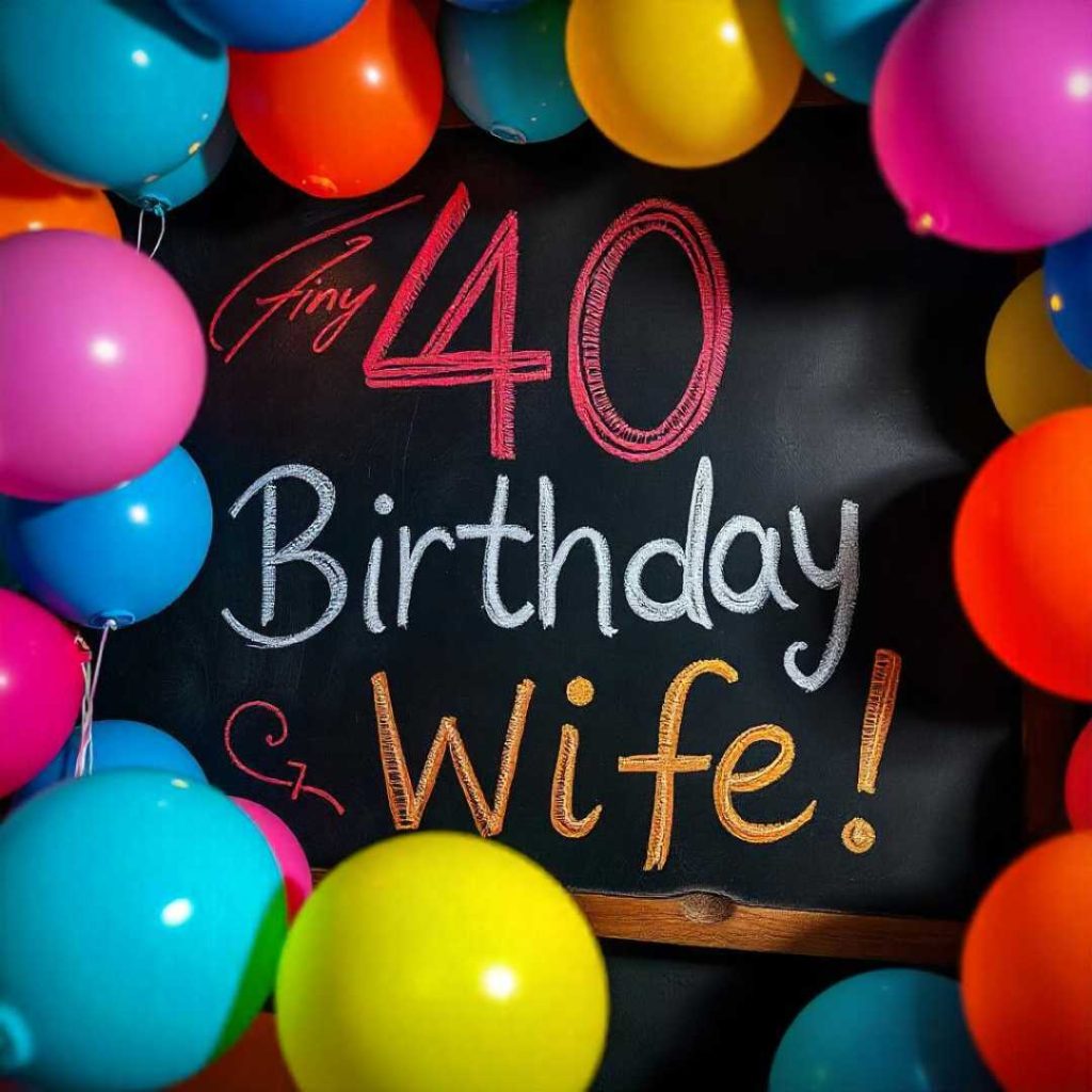 40th Birthday Wishes for Wife