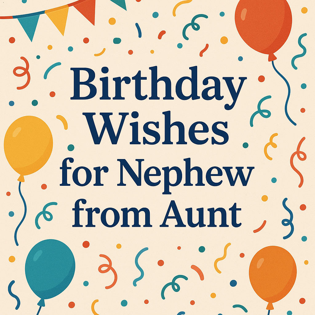 Birthday Wishes for Nephew from Aunt