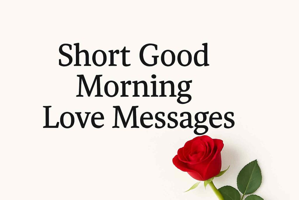 Short Good Morning Love Messages