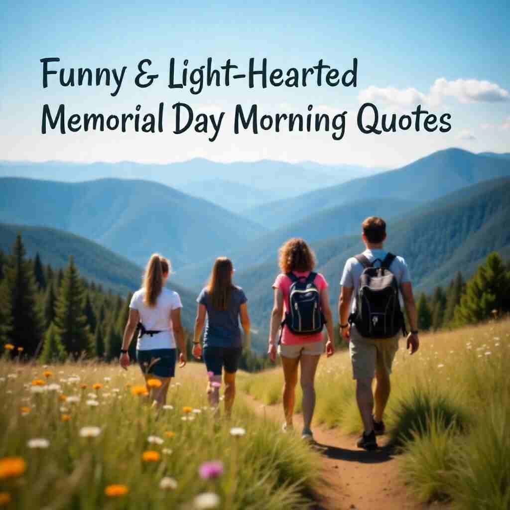 Funny & Light-Hearted Memorial Day Morning Quotes
