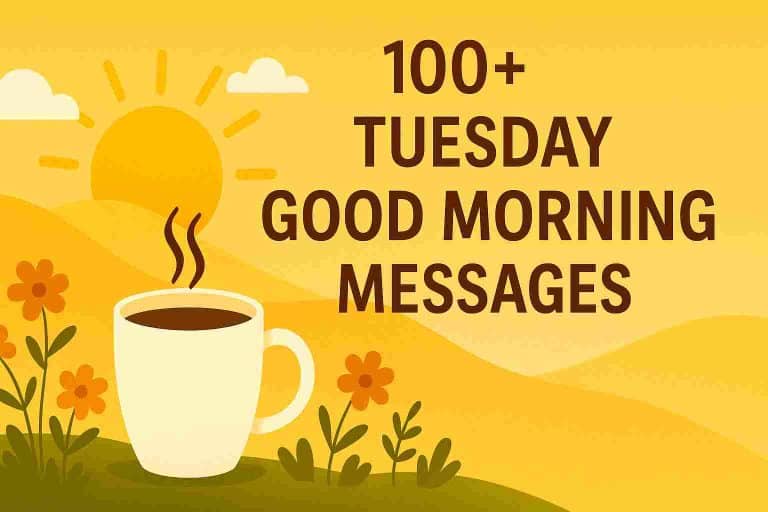100+ Tuesday Good Morning Messages
