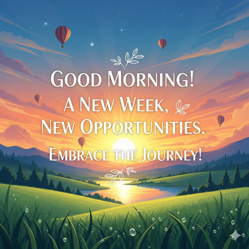 Positive & Happy Good Morning Quotes for a New Week