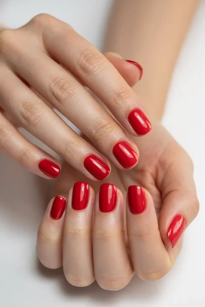 Spring Red Nails