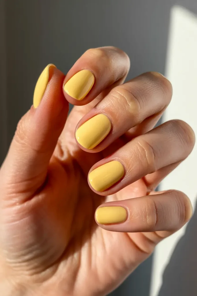 Butter Yellow Nails