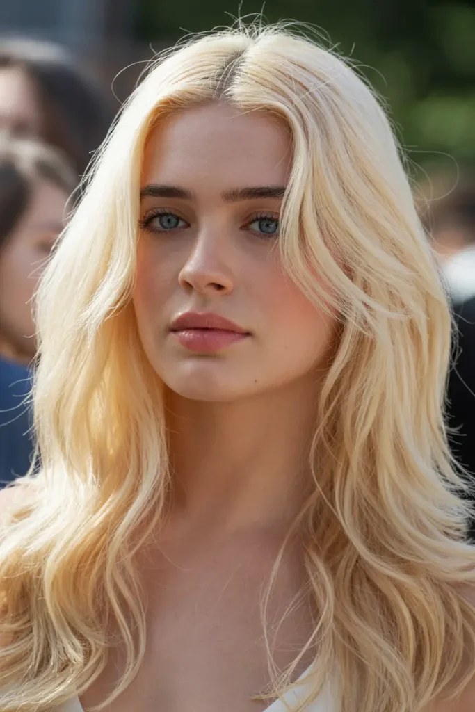 Creamy Platinum Waves