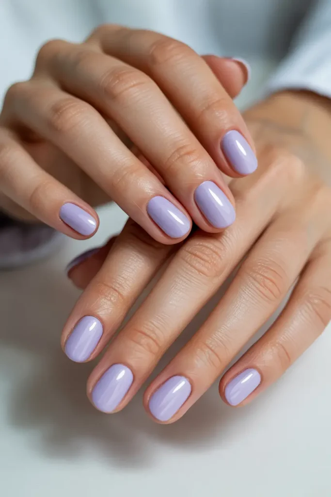 Lavender Milk Nails