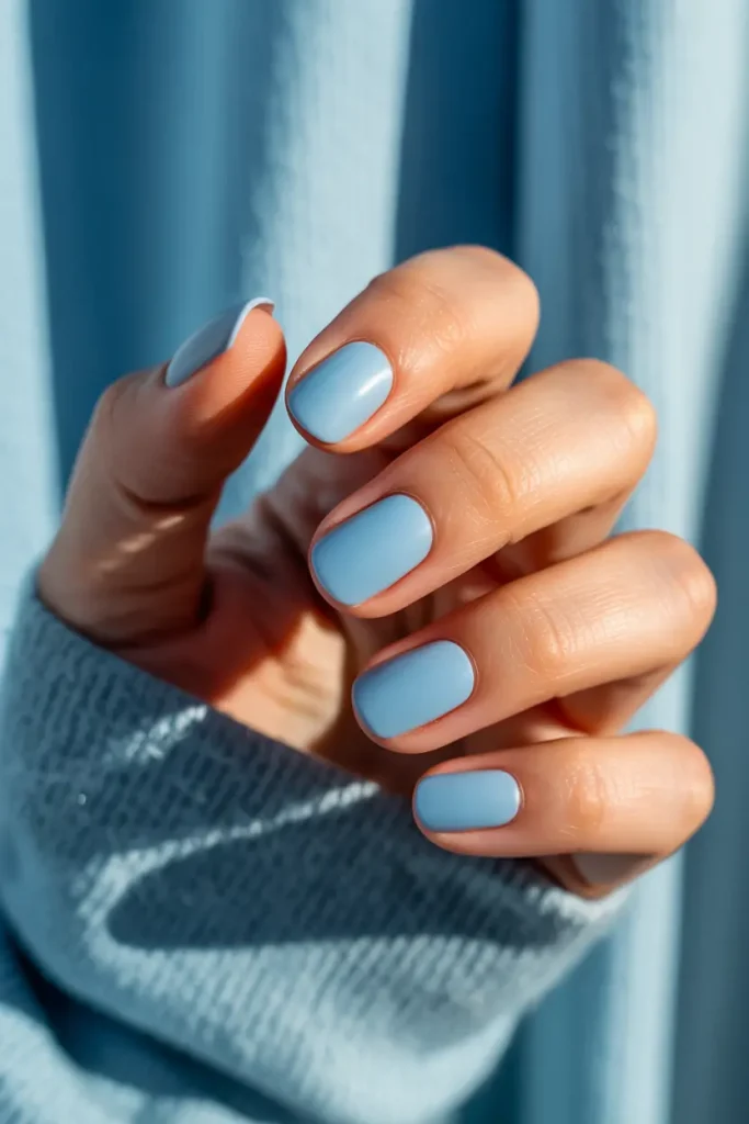Light Blue Matte Finish