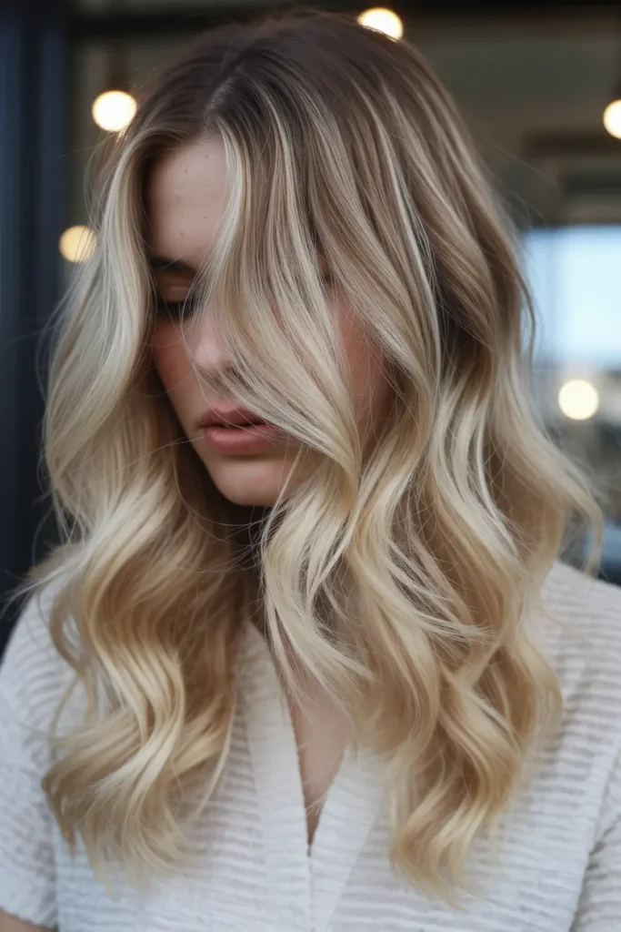 Platinum Blonde Balayage