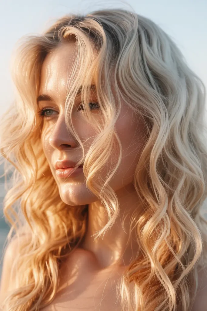Platinum Blonde Beach Waves