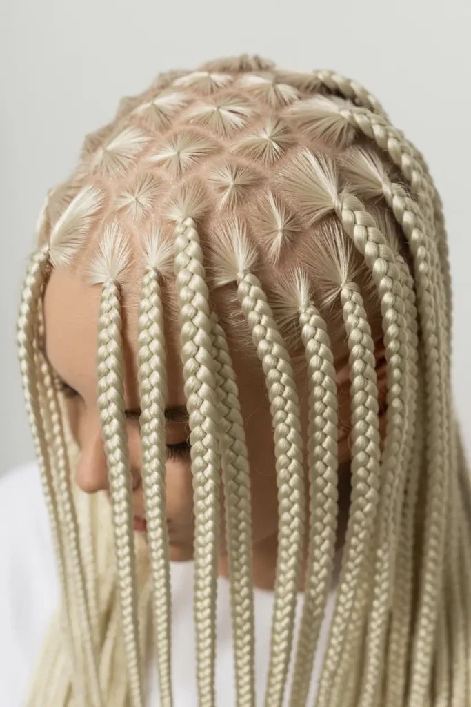 Platinum Blonde Braids
