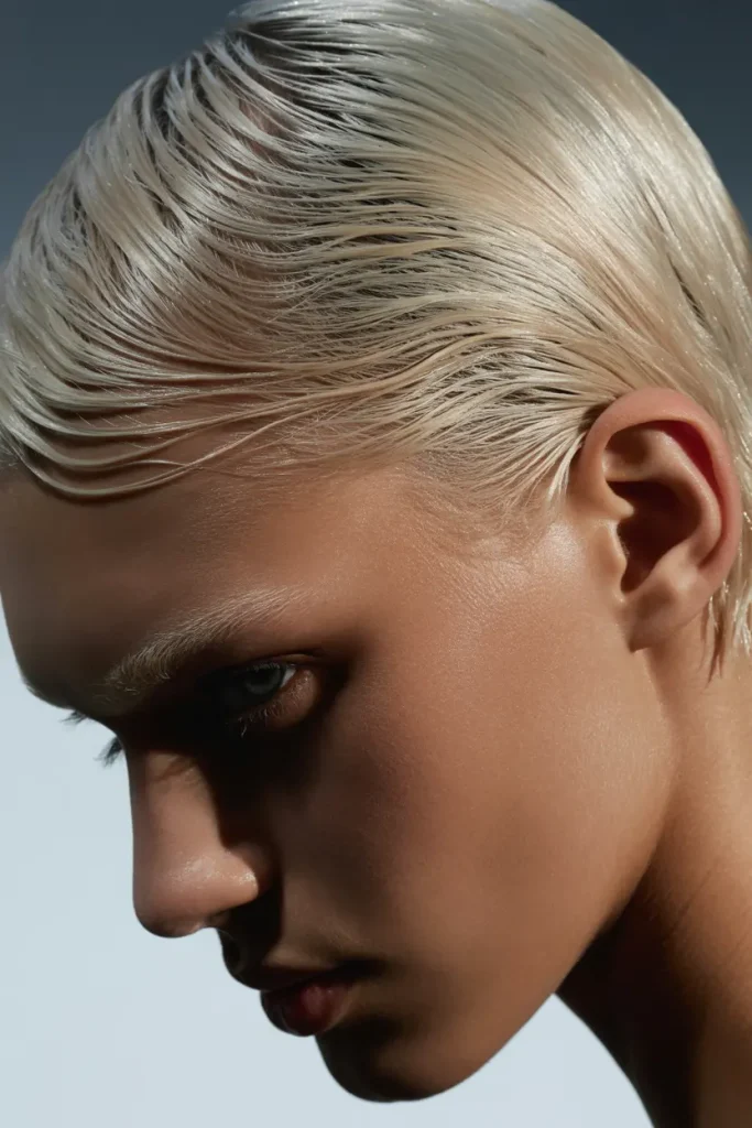 Platinum Blonde Slick Back