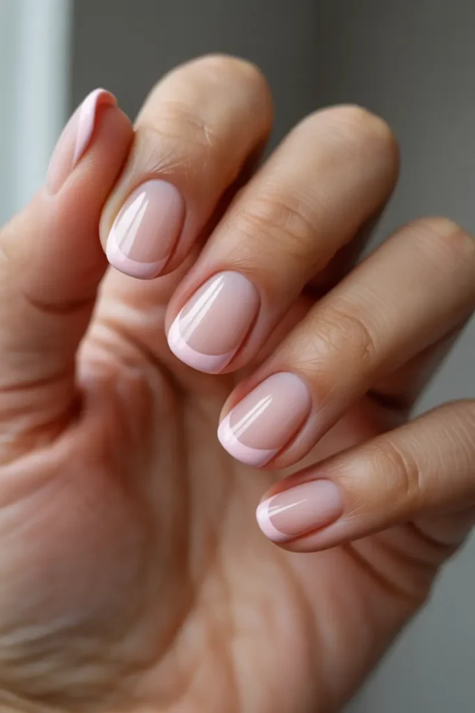 Soft Pink French Tips