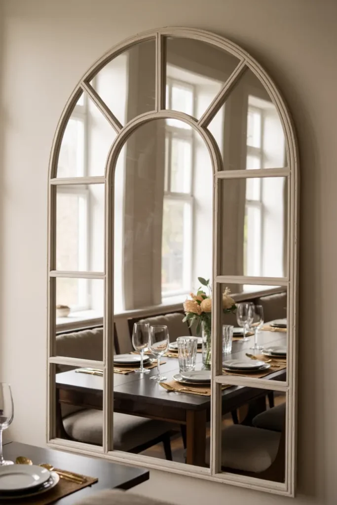 Arched Window-Style Mirror
