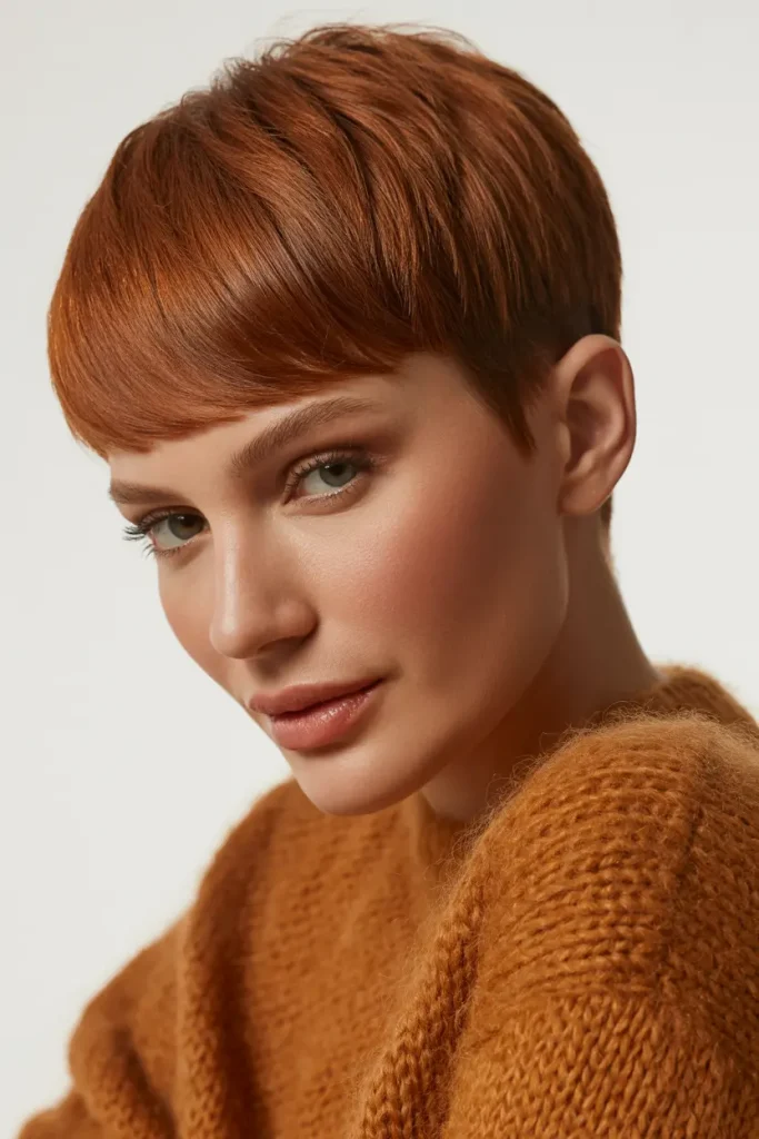 Auburn Tapered Pixie Crop