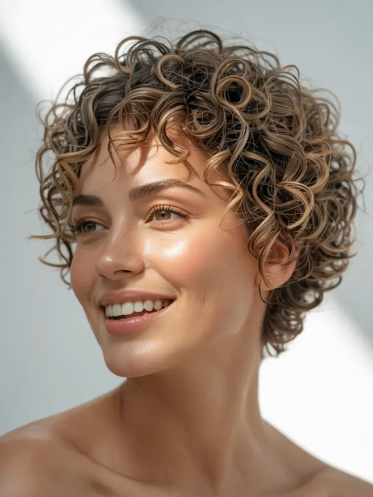 Curly Pixie Hairstyles for Short Hair