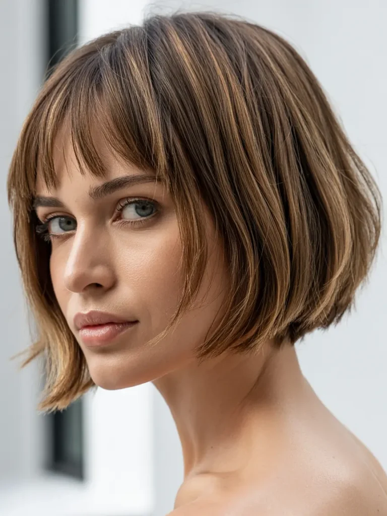 Curtain Bang Short Hair Hairstyles
