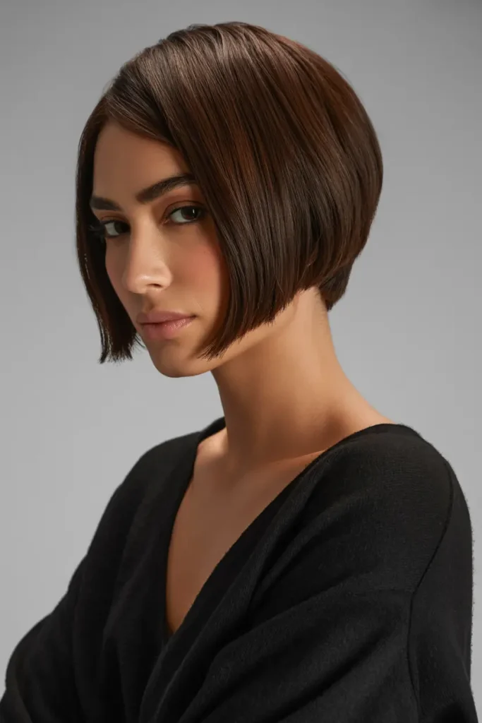 Deep Espresso Sleek Pixie