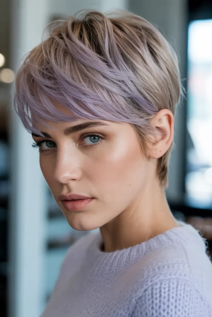 Lavender Tint Short Pixie