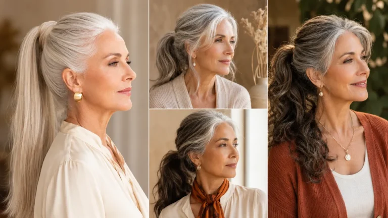 PONYTAIL HAIRSTYLES FOR WOMEN OVER 60