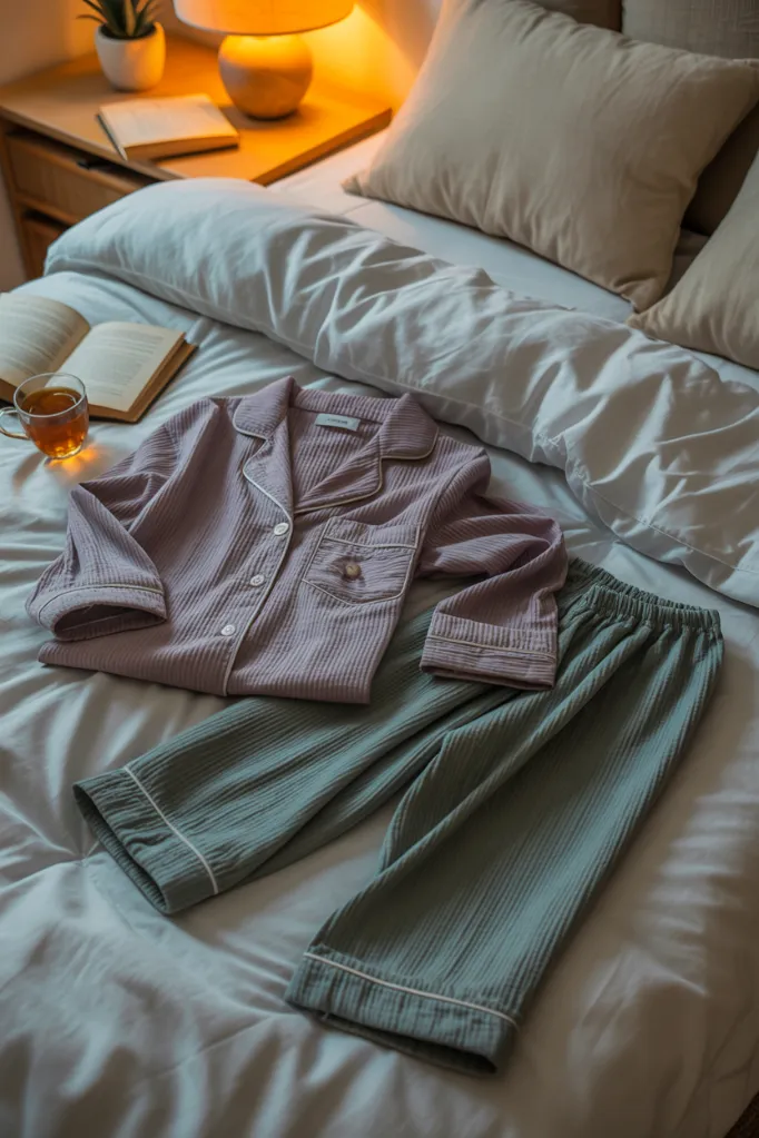Comfortable sleepwear for healthy nighttime routine.