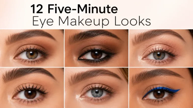 12 FIVE-MINUTE EYE MAKEUP LOOKS