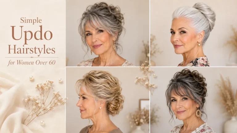 12 Simple Updo Hairstyles for Women Over 60
