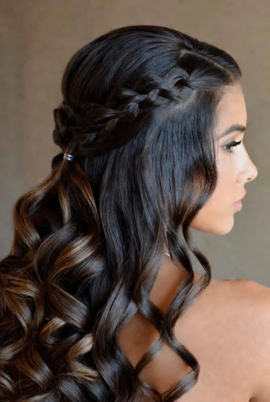 Crisscross Half Up Style