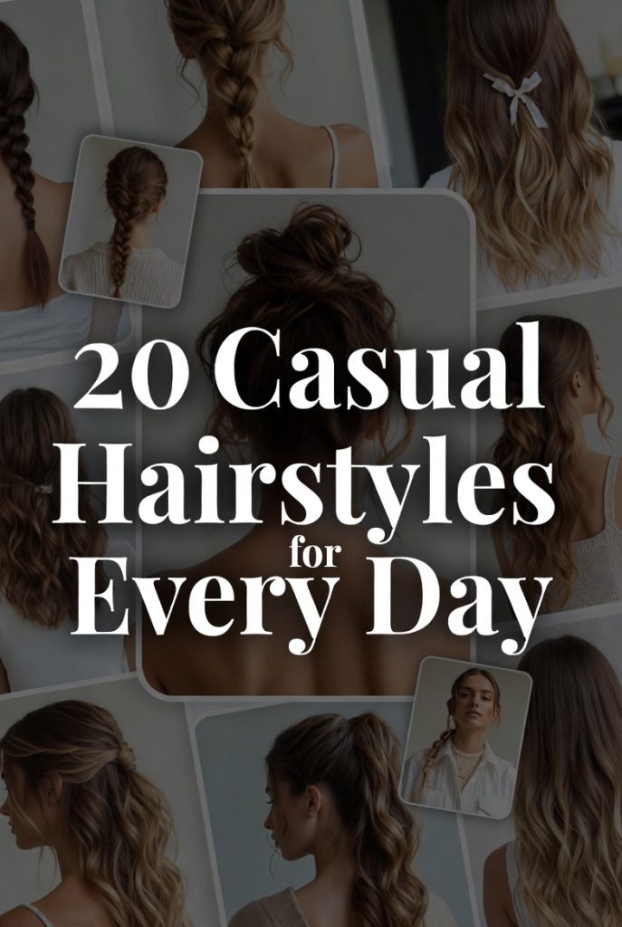 20 Casual Hairstyles for Daily Looks