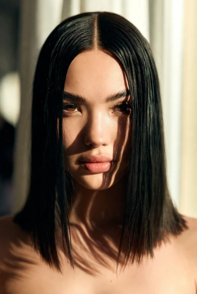 Sleek Middle Part Straight