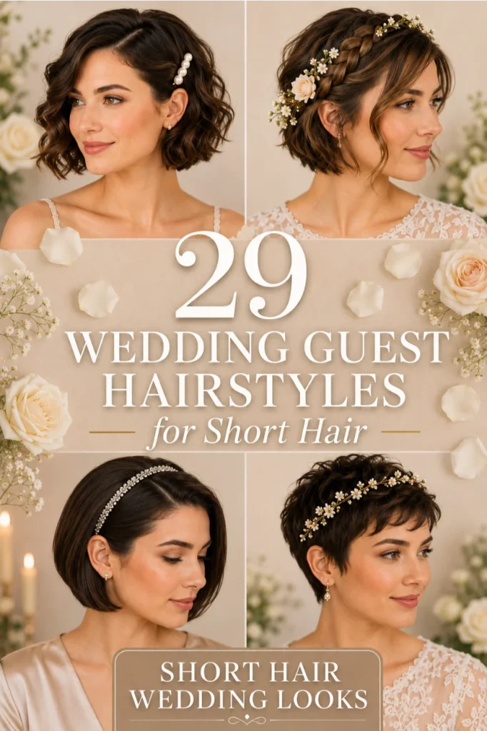 Wedding Guest Hairstyles for Short Hair