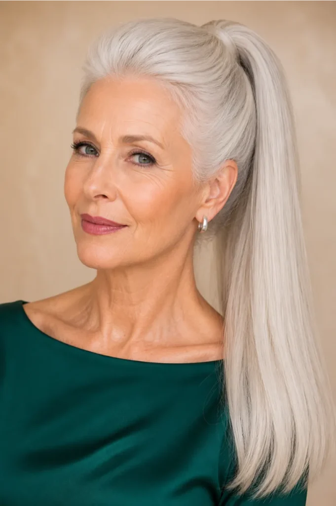 Pure Platinum High Ponytail