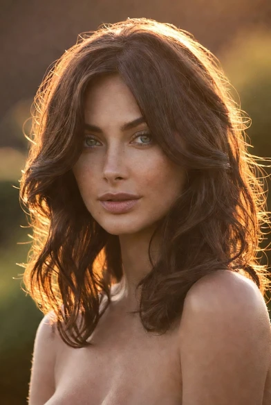  Medium layered hair with beach waves, adding texture and movement for a laid-back style.