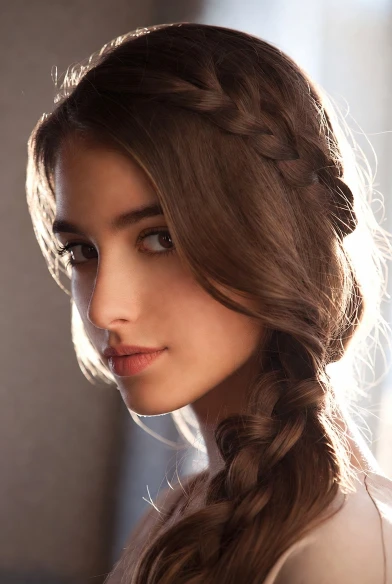 Side braid hairstyle for casual daily wear.