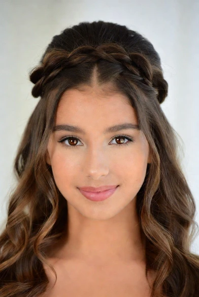 Twisted Half Up Hairstyle with Soft Waves