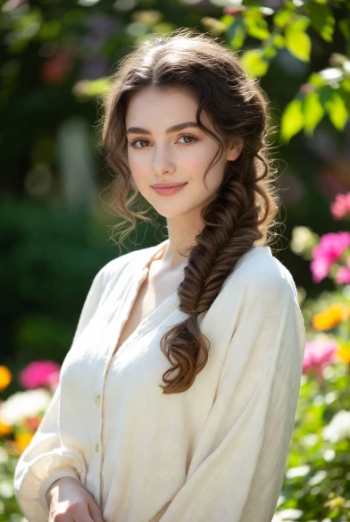 Bohemian fishtail side braid with relaxed texture