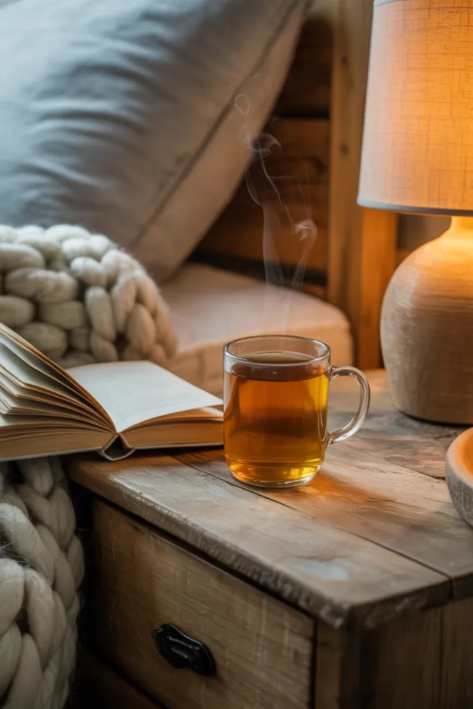  Herbal tea for relaxing night routine and better sleep.