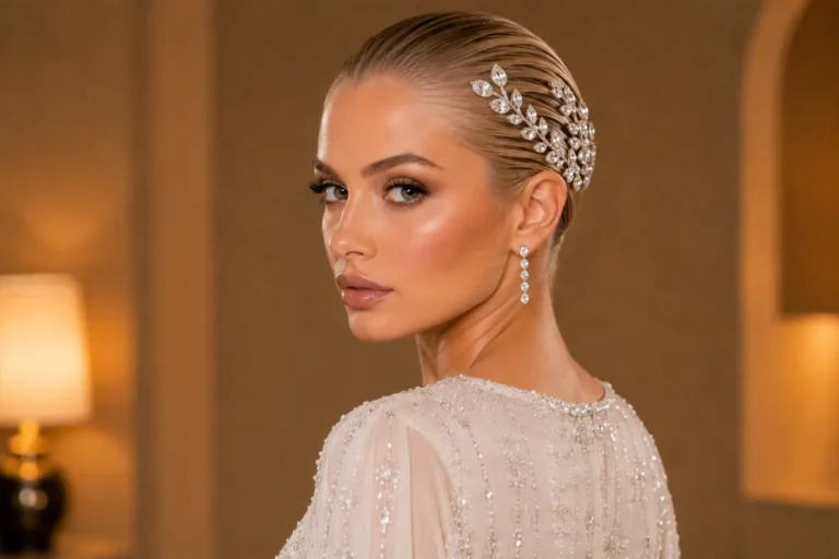 Embellished Slick Back