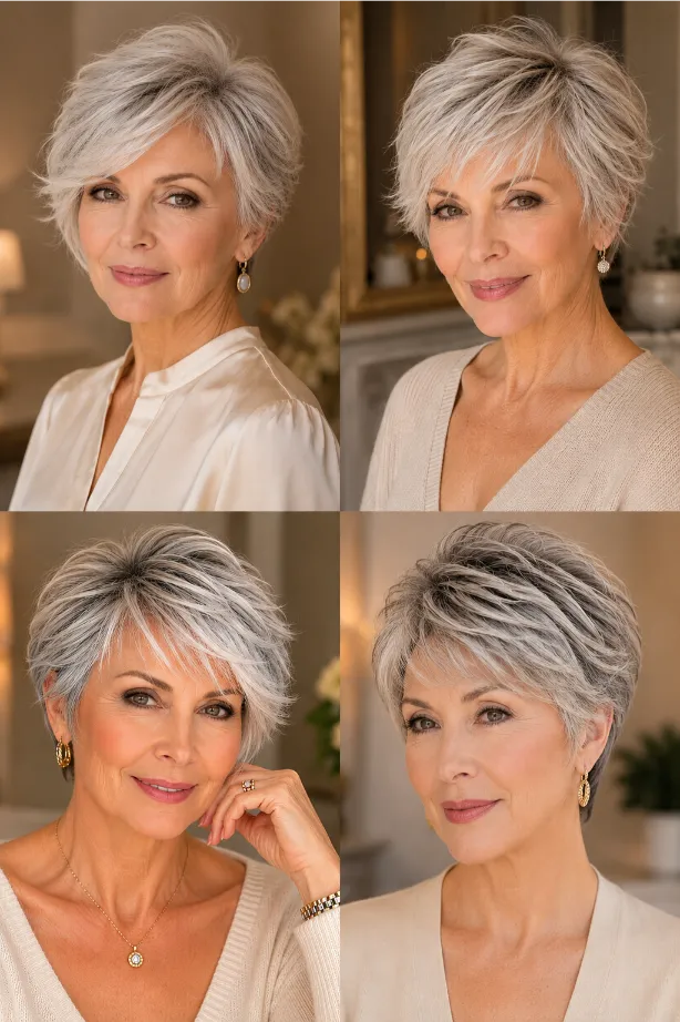Bixie Haircuts for Women Over 60