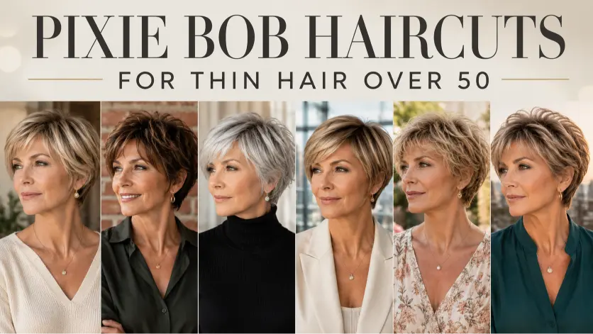 12 Pixie Bob Haircuts for Thin Hair Over 50