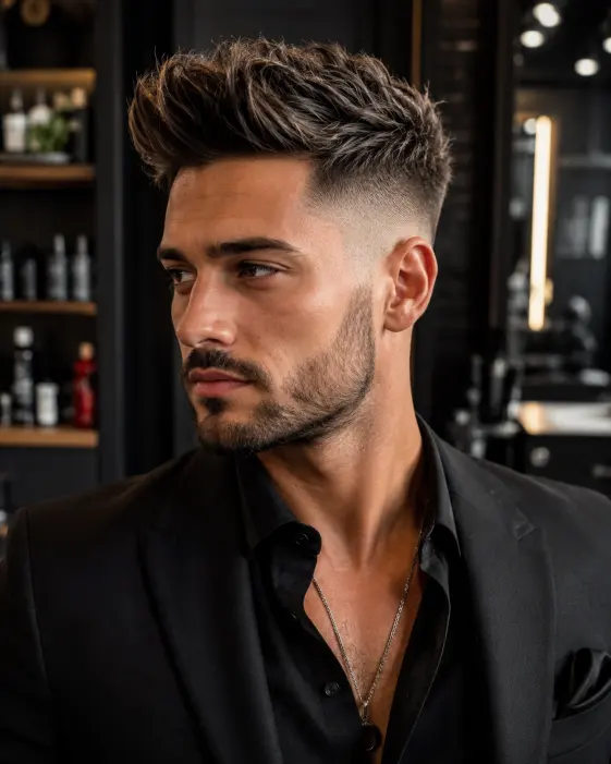 High Fade with Volume