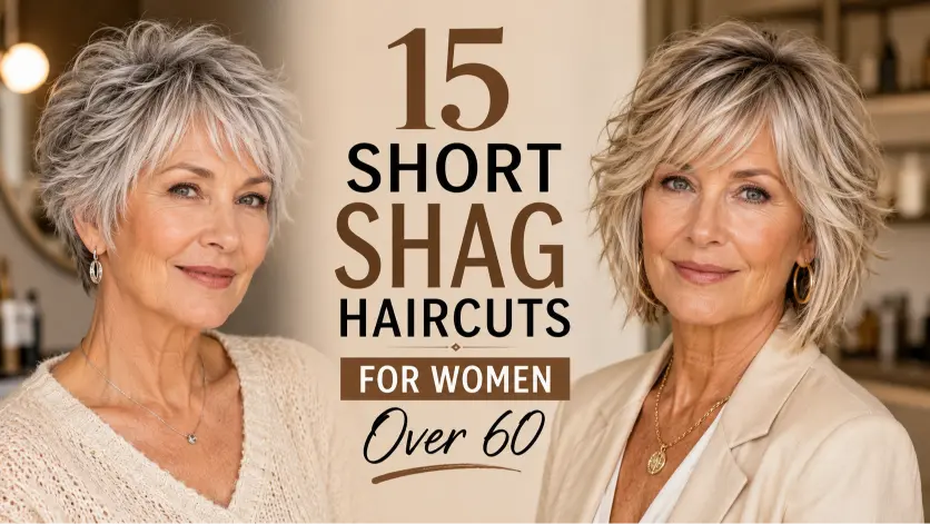 25 Short Shag Haircuts for Women Over 60 That Add Volume and Style