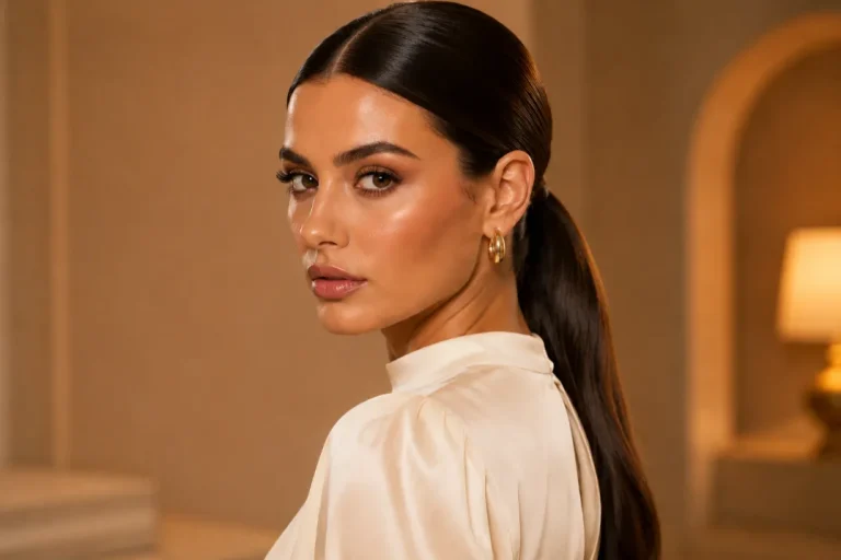 Sleek Low Ponytail