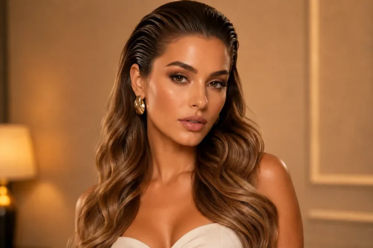 Slick Back with Soft Waves