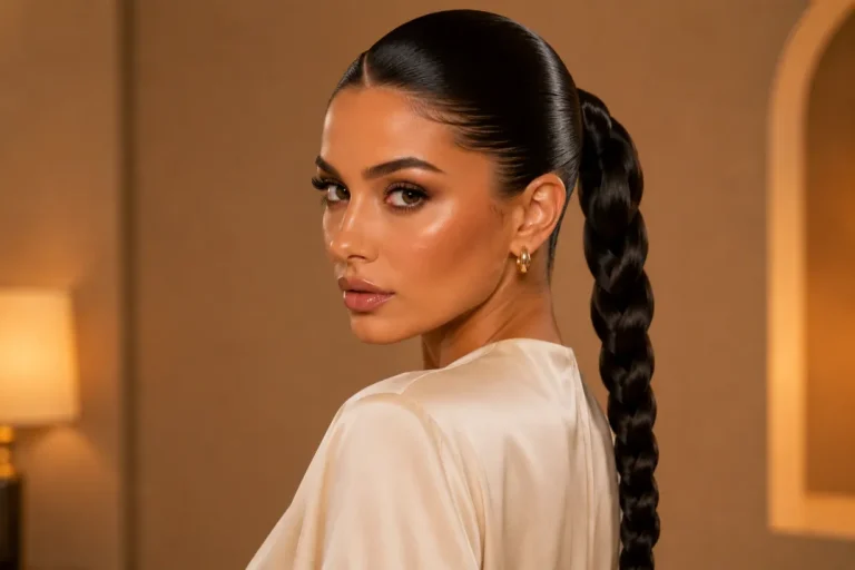 Braided Slick Ponytail