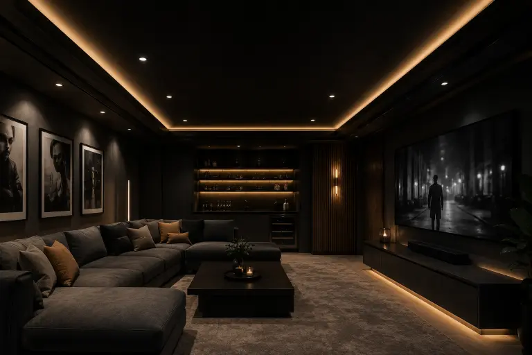 Black Accent Ceiling