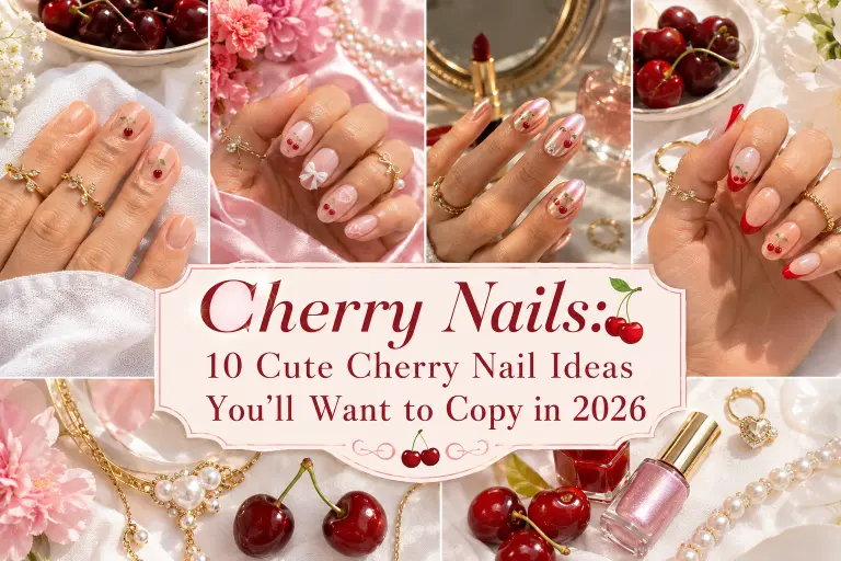 Cherry Nails 10 Cute Cherry Nail Ideas You’ll Want to Copy in 2026