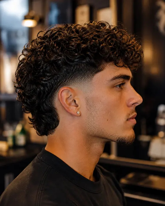 Curly Burst Fade