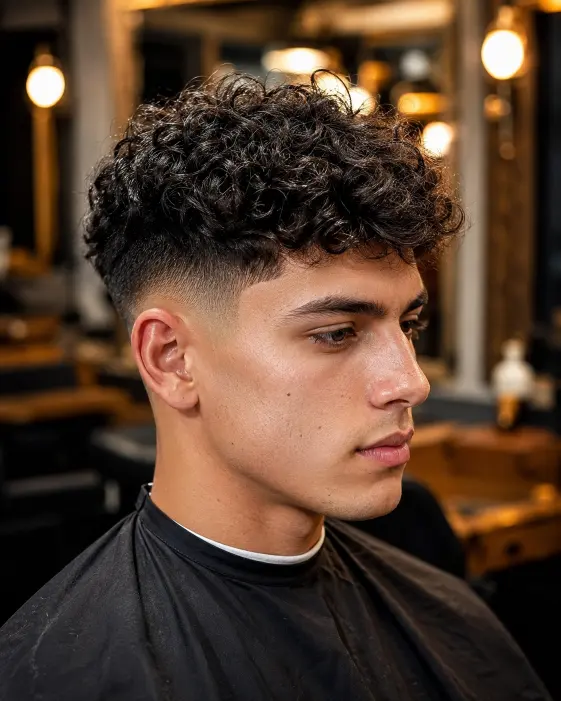 Curly Fade Haircut
