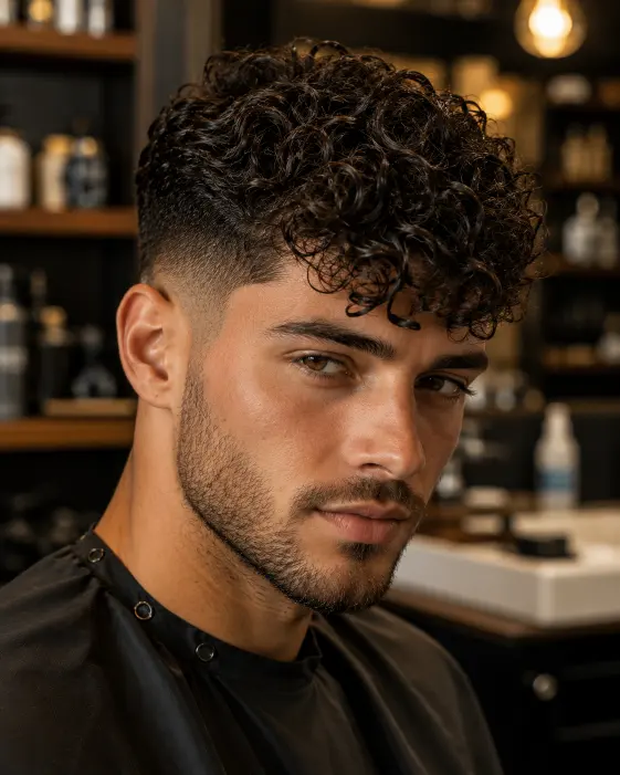 Curly Fringe Haircut